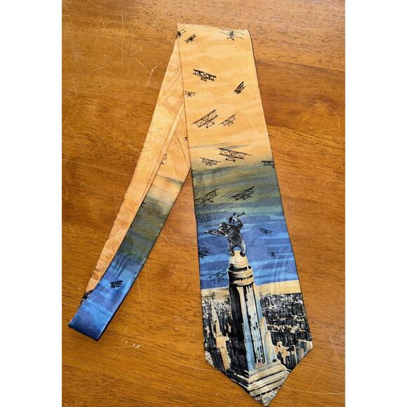 Vintage 1992 King Kong 100% Silk Necktie Directions RKO Pictures - Picture 1 of 5